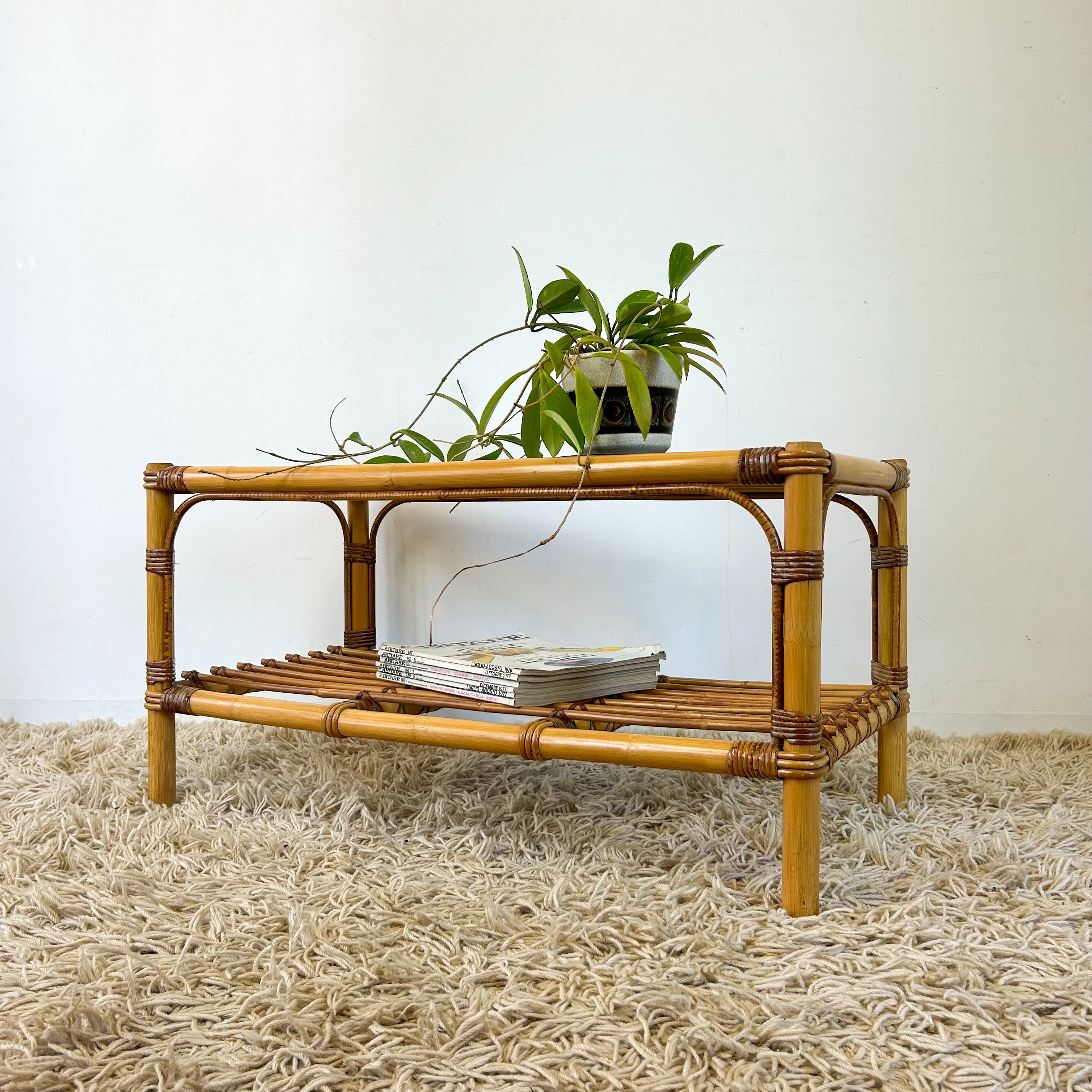 CANE COFFEE TABLE - HEY JUDE WORKSHOP • Vintage furniture & objects Melbourne