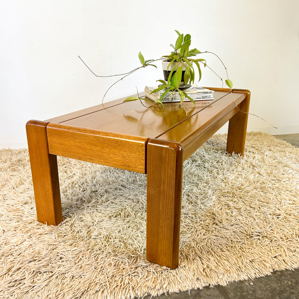 CHUNKY TIMBER COFFEE TABLE - HEY JUDE WORKSHOP • Vintage furniture & objects Melbourne