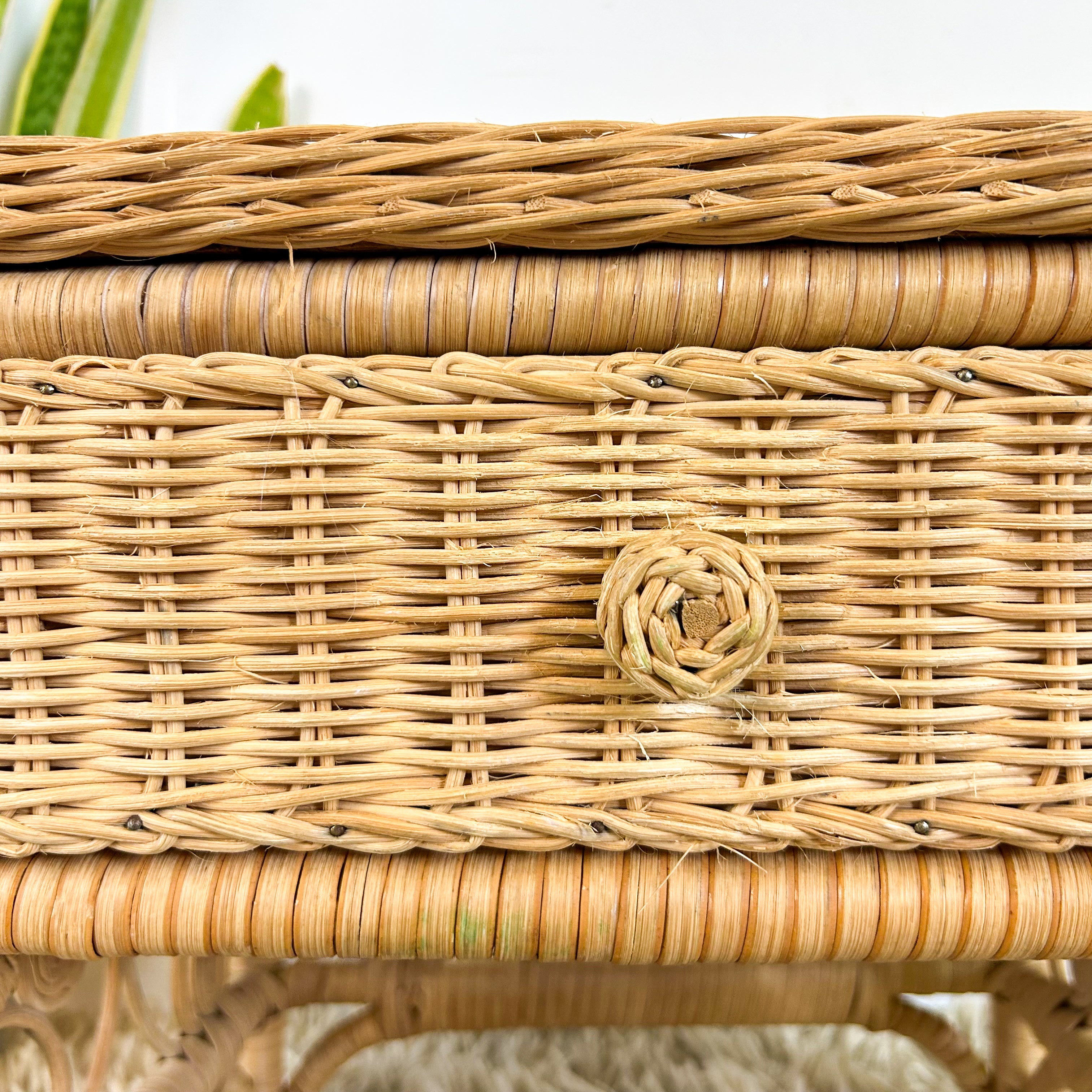 CANE BEDSIDE TABLE - HEY JUDE WORKSHOP • Vintage furniture & objects Melbourne