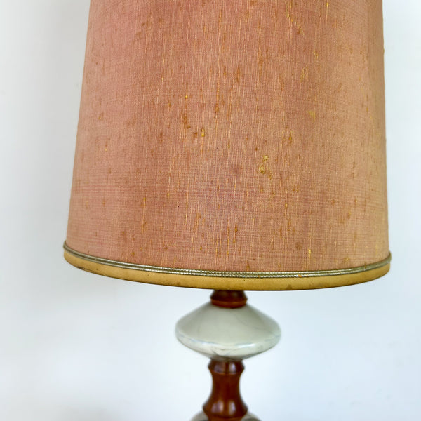 TEAK & CERAMIC LAMP
