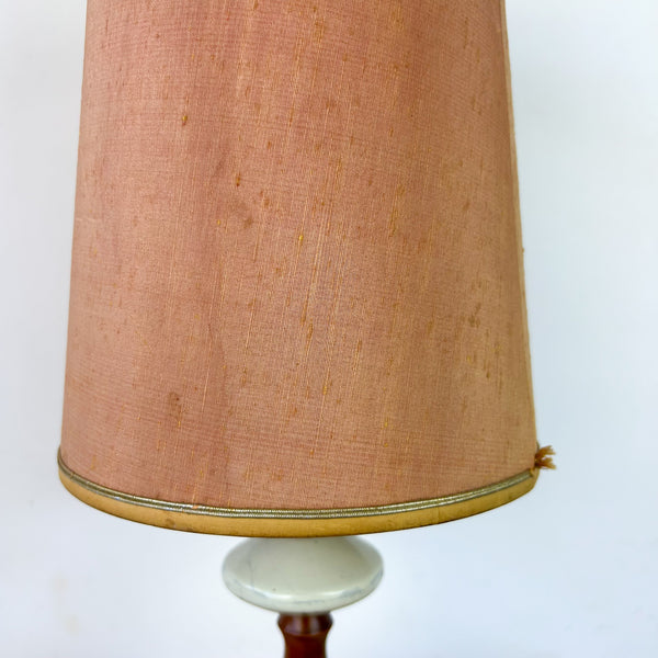 TEAK & CERAMIC LAMP