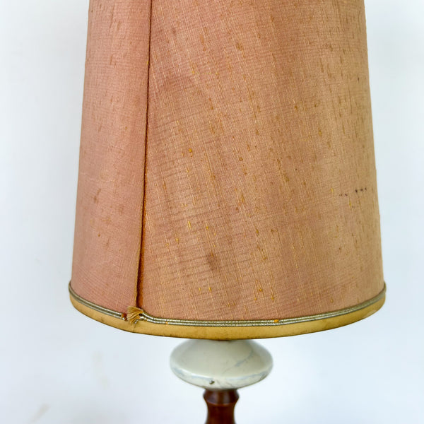 TEAK & CERAMIC LAMP