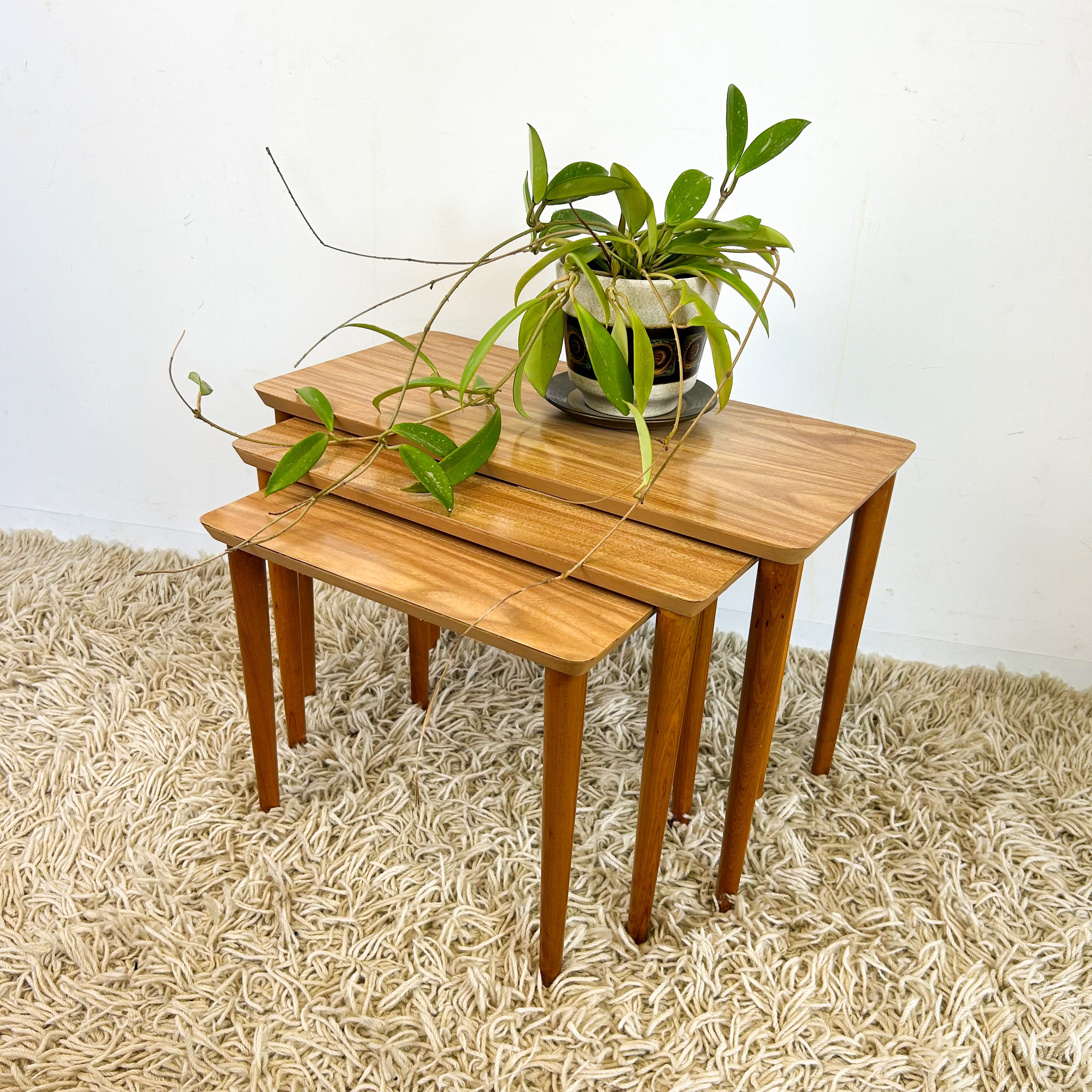 LAMINATE NESTING SIDE TABLES - HEY JUDE WORKSHOP • Vintage furniture & objects Melbourne