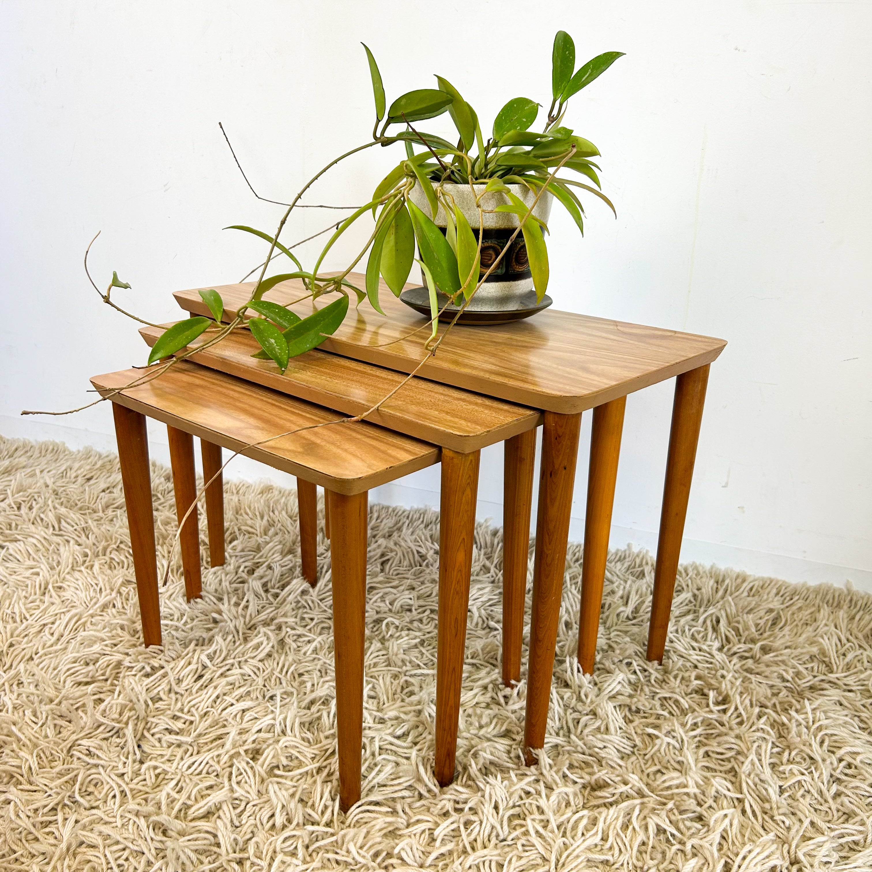 LAMINATE NESTING SIDE TABLES - HEY JUDE WORKSHOP • Vintage furniture & objects Melbourne