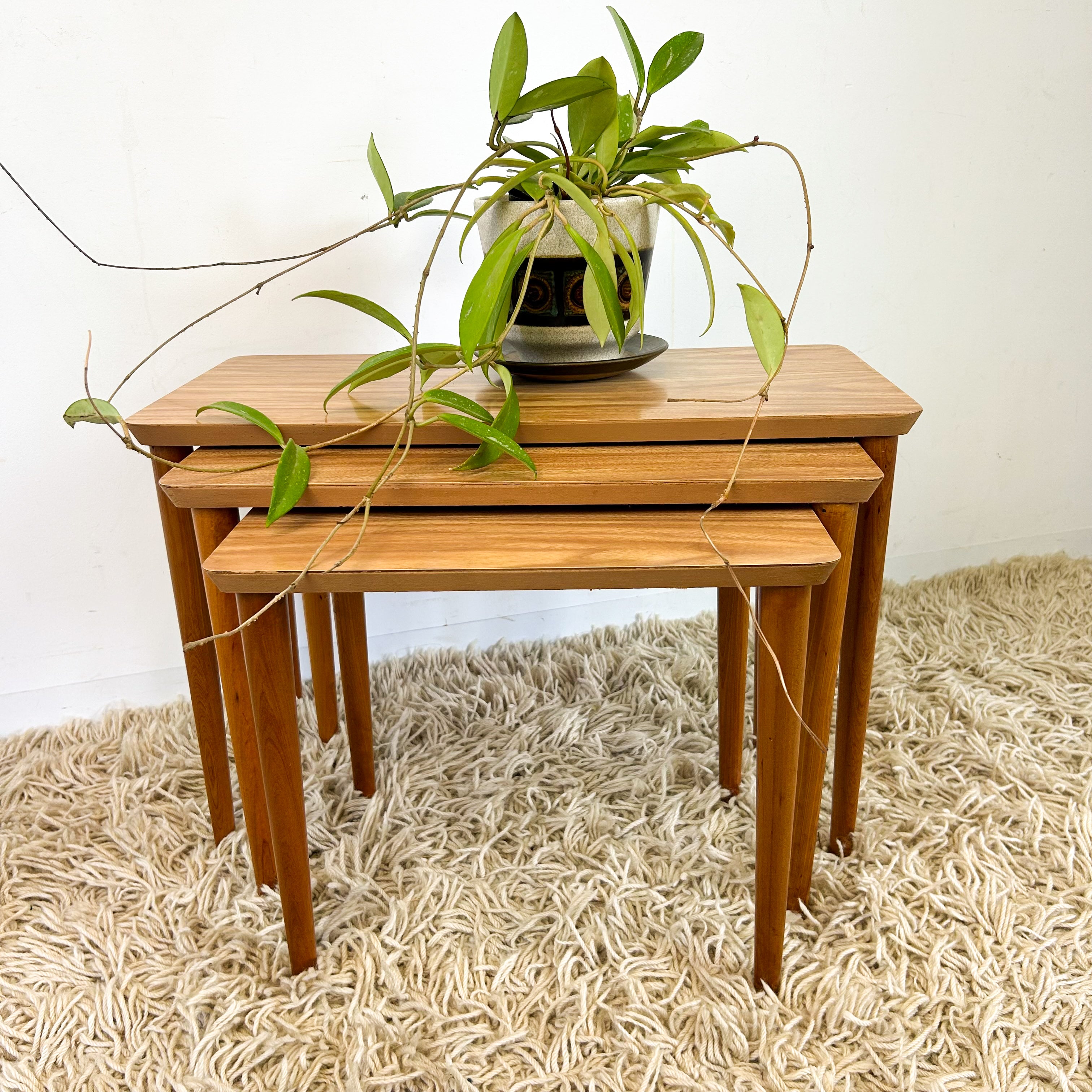 LAMINATE NESTING SIDE TABLES - HEY JUDE WORKSHOP • Vintage furniture & objects Melbourne