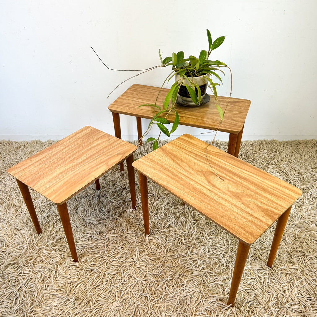 LAMINATE NESTING SIDE TABLES - HEY JUDE WORKSHOP • Vintage furniture & objects Melbourne