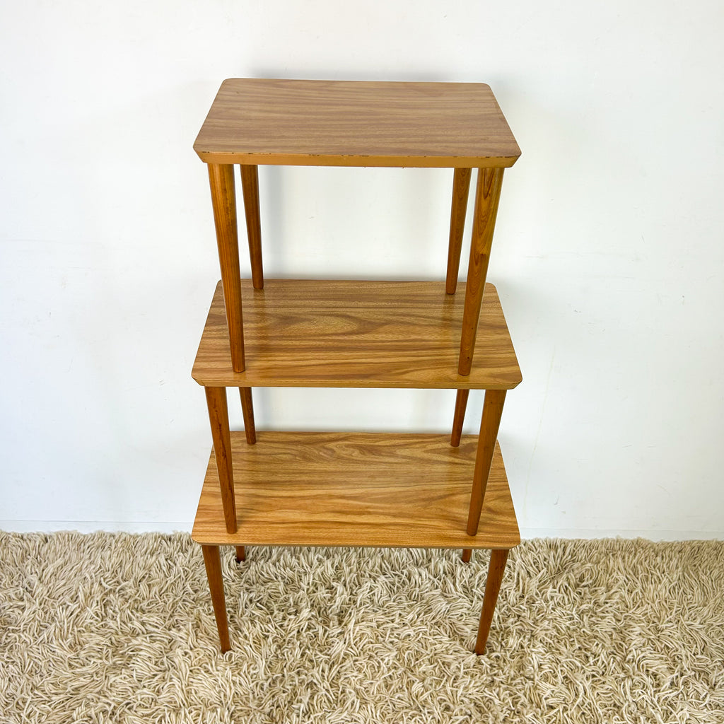 LAMINATE NESTING SIDE TABLES - HEY JUDE WORKSHOP • Vintage furniture & objects Melbourne