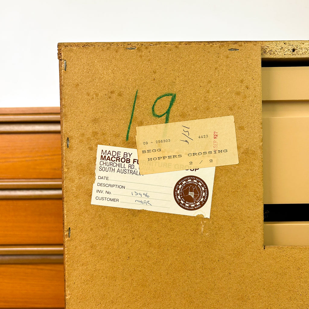 MACROB BEDSIDE DRAWERS - HEY JUDE WORKSHOP • Vintage furniture & objects Melbourne