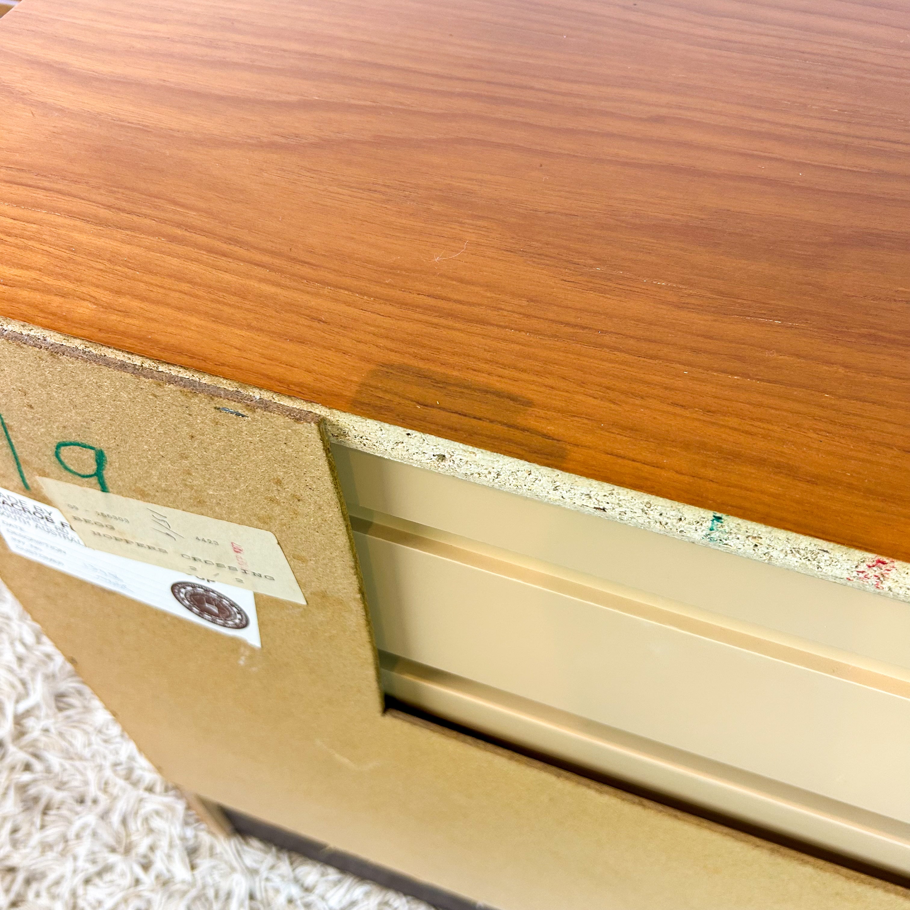 MACROB BEDSIDE DRAWERS - HEY JUDE WORKSHOP • Vintage furniture & objects Melbourne