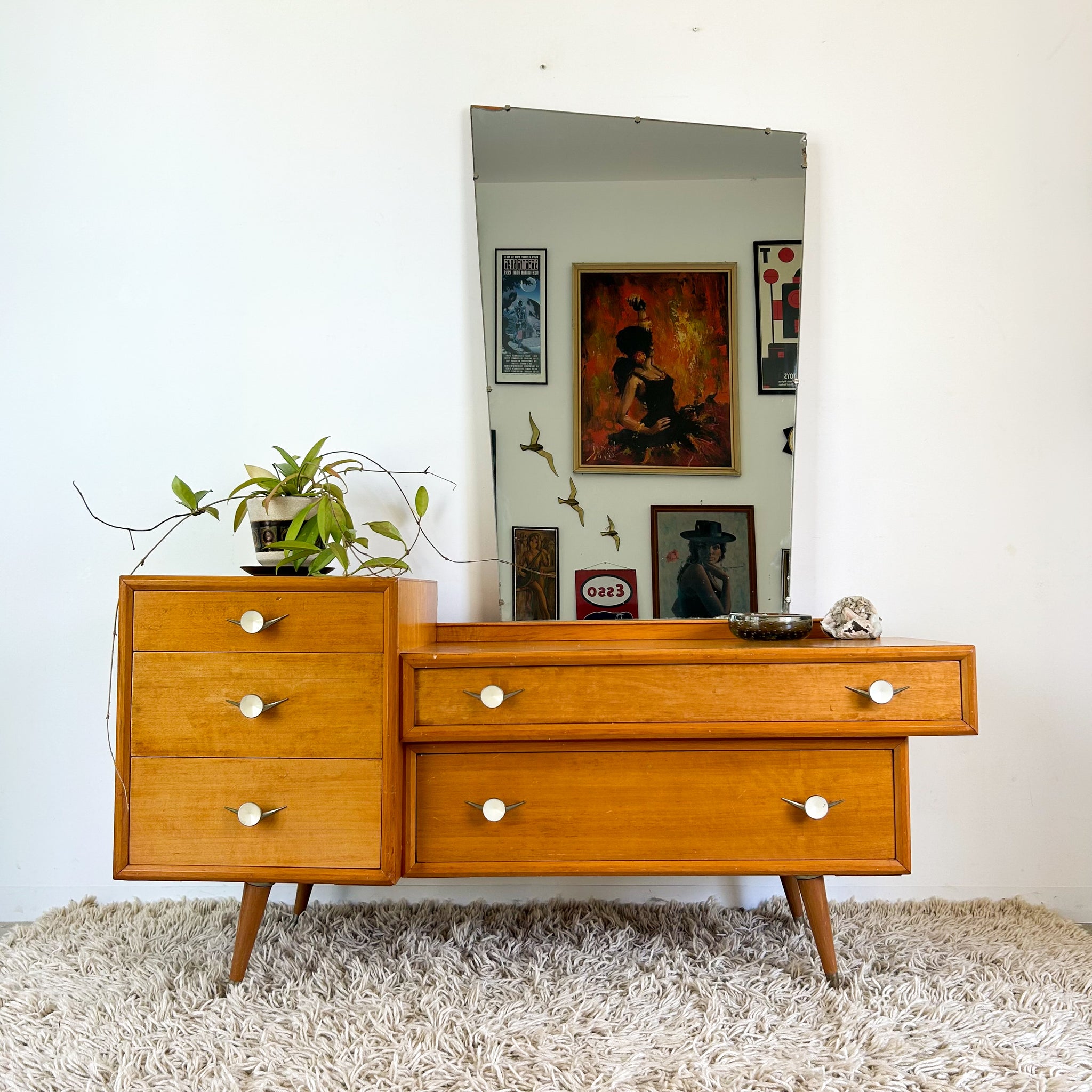 TP AYLWARD DRESSER DRAWERS WITH MIRROR