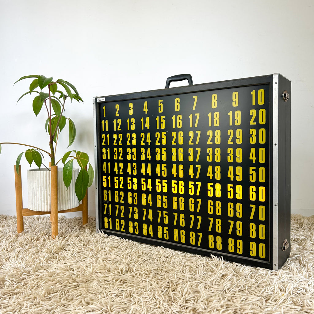 LIGHT-UP BINGO BOARD - HEY JUDE WORKSHOP • Vintage furniture & objects Melbourne