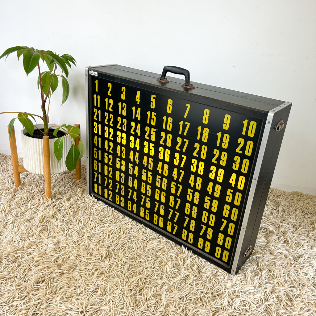 LIGHT-UP BINGO BOARD - HEY JUDE WORKSHOP • Vintage furniture & objects Melbourne