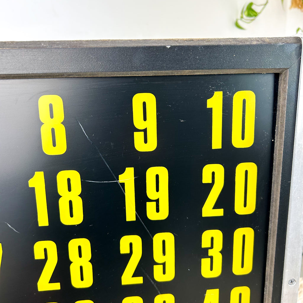 LIGHT-UP BINGO BOARD - HEY JUDE WORKSHOP • Vintage furniture & objects Melbourne