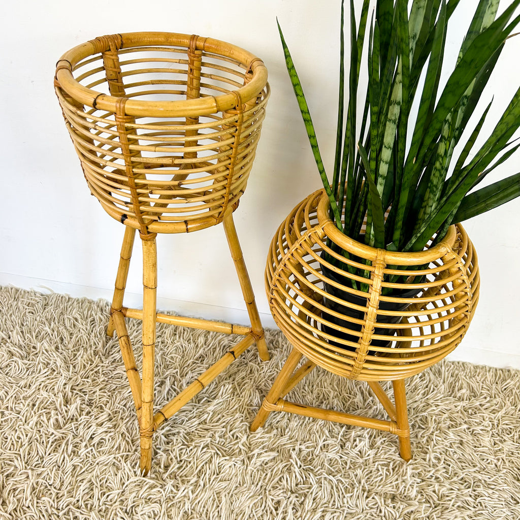 CANE PLANTERS - HEY JUDE WORKSHOP • Vintage furniture & objects Melbourne