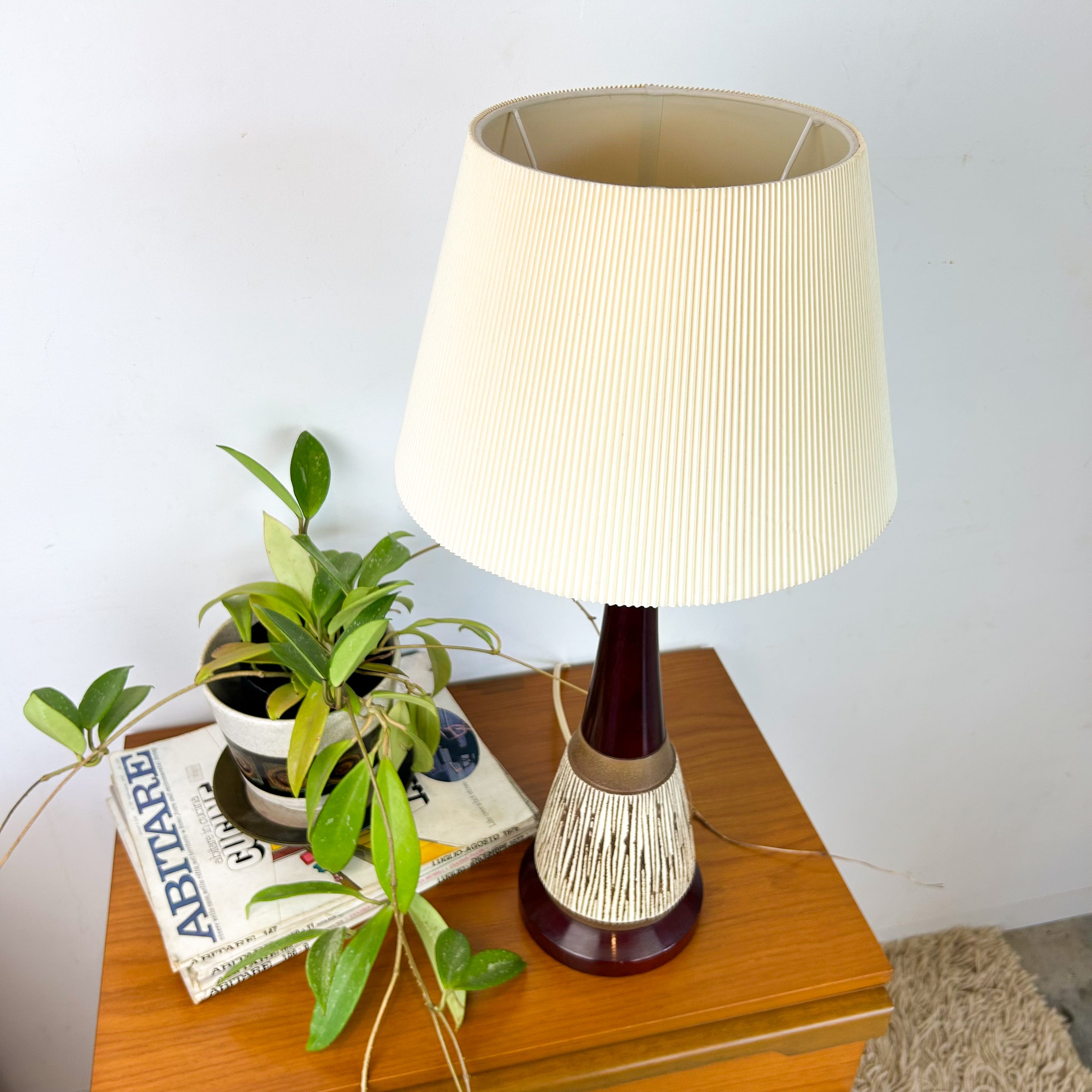 1960s CERAMIC TIMBER LAMP - HEY JUDE WORKSHOP • Vintage furniture & objects Melbourne