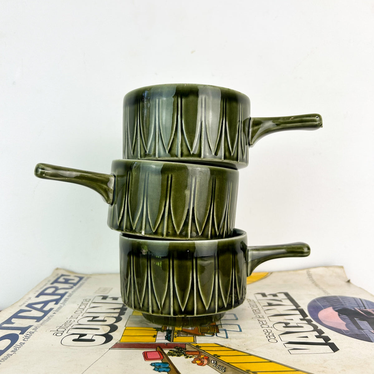 ENGLISH POTTERY RAMEKINS