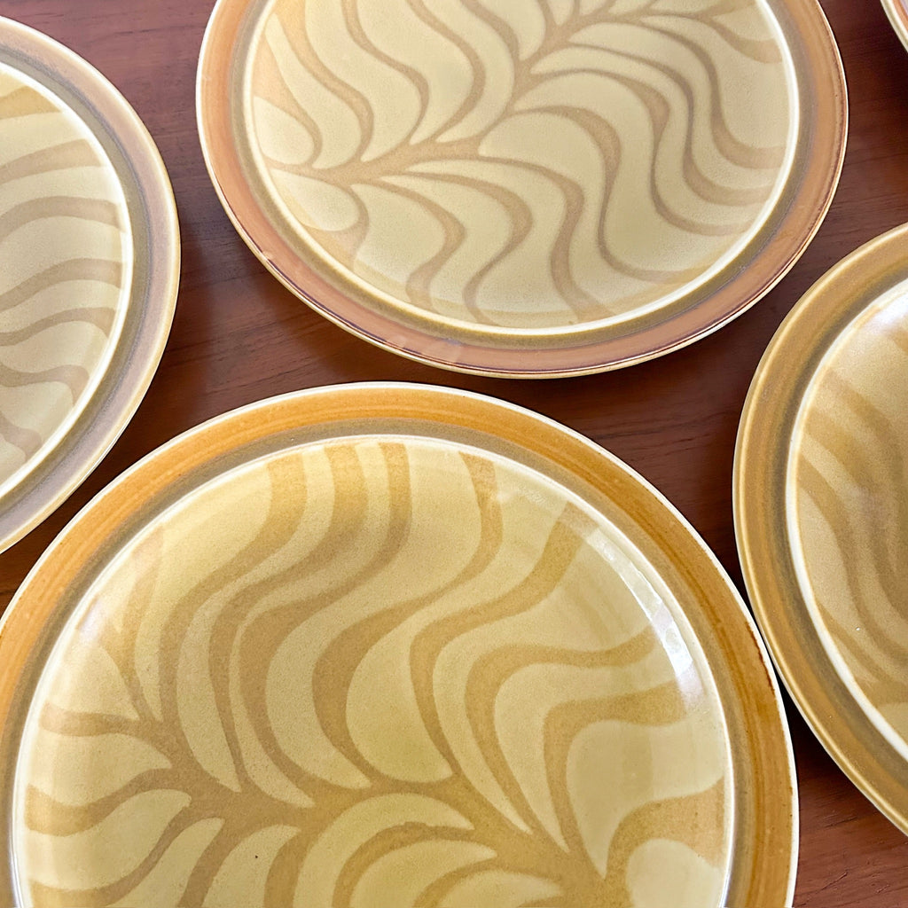 JAPANESE STONEWARE DINNER PLATES - HEY JUDE WORKSHOP • Vintage furniture & objects Melbourne
