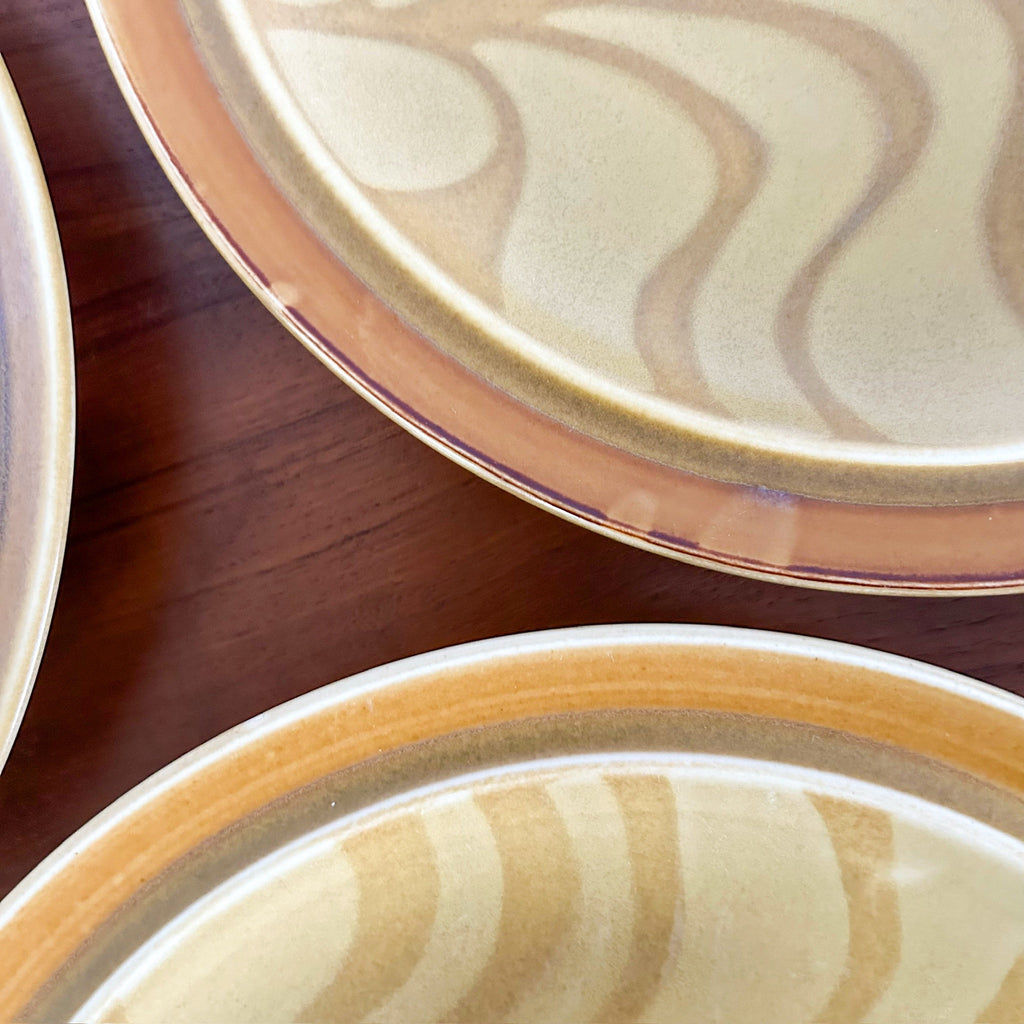 JAPANESE STONEWARE DINNER PLATES - HEY JUDE WORKSHOP • Vintage furniture & objects Melbourne