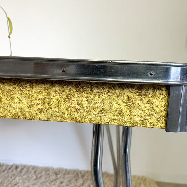 CHROME & LAMINATE DINING TABLE