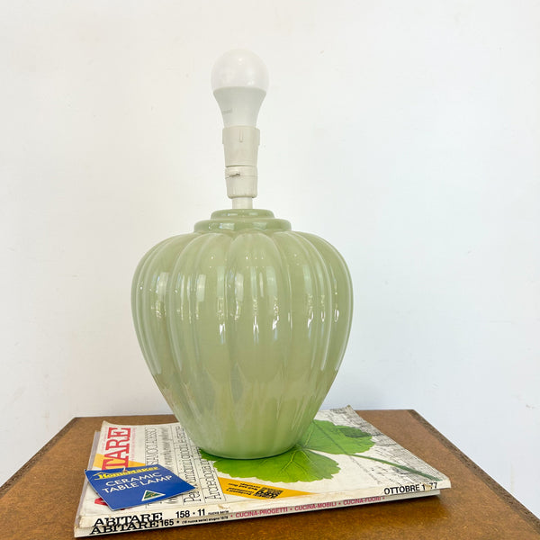 SAGE GREEN CERAMIC LAMP
