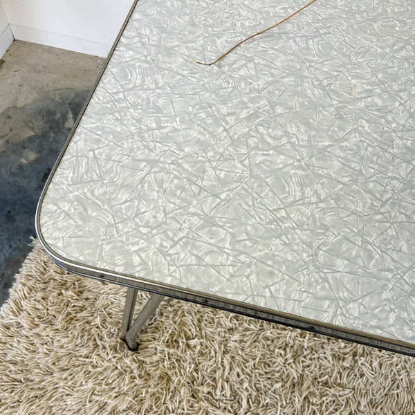 CHROME & LAMINATE DINING TABLE