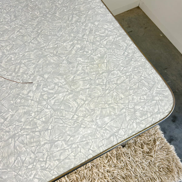 CHROME & LAMINATE DINING TABLE