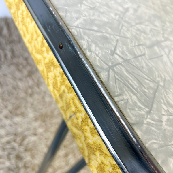 CHROME & LAMINATE DINING TABLE