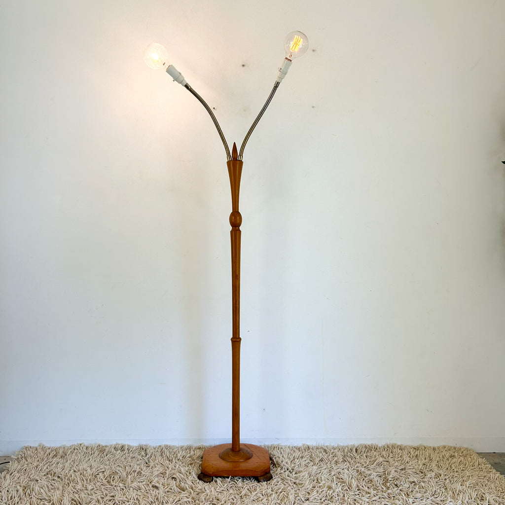 TWIN HEAD FLOOR LAMP - HEY JUDE WORKSHOP • Vintage furniture & objects Melbourne
