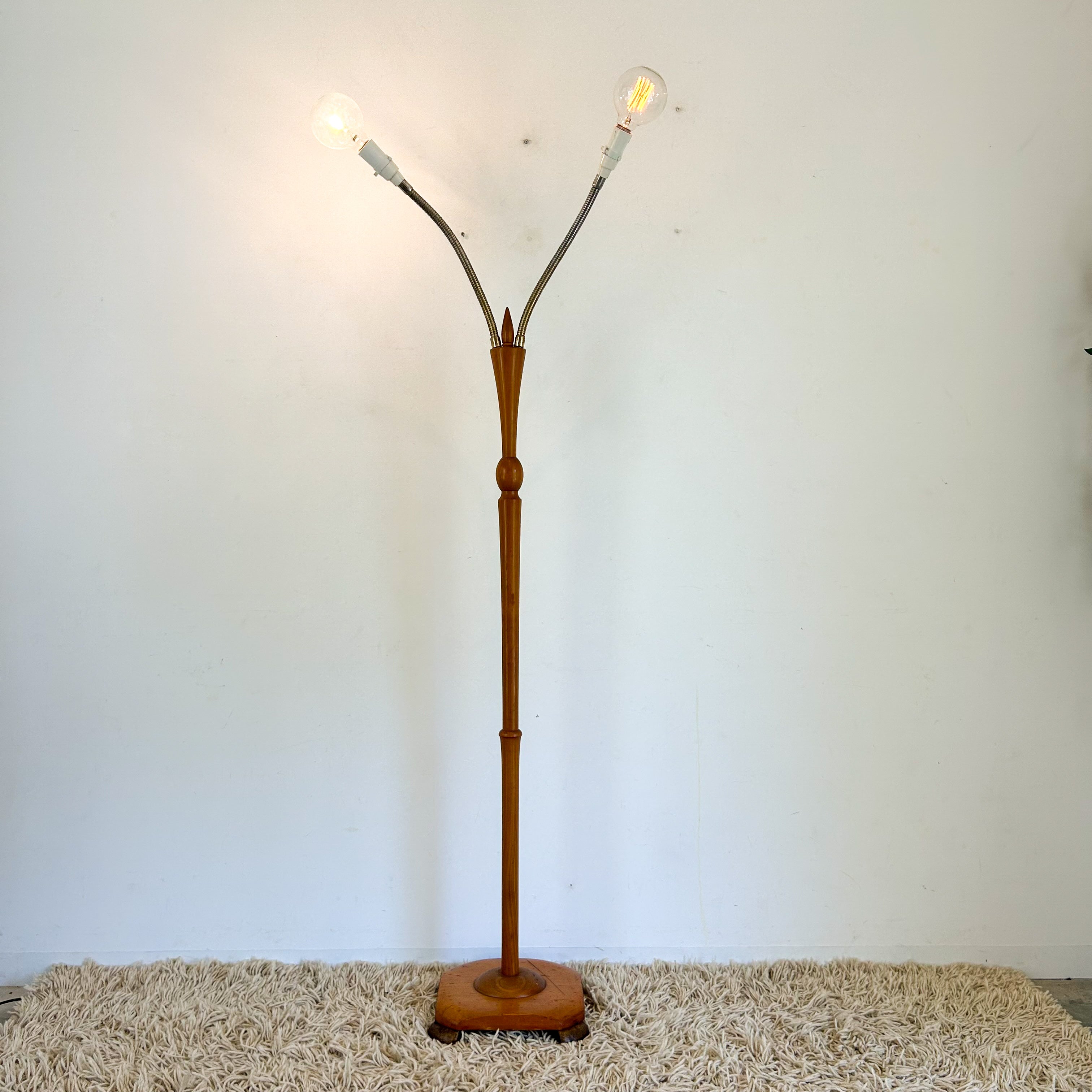TWIN HEAD FLOOR LAMP - HEY JUDE WORKSHOP • Vintage furniture & objects Melbourne