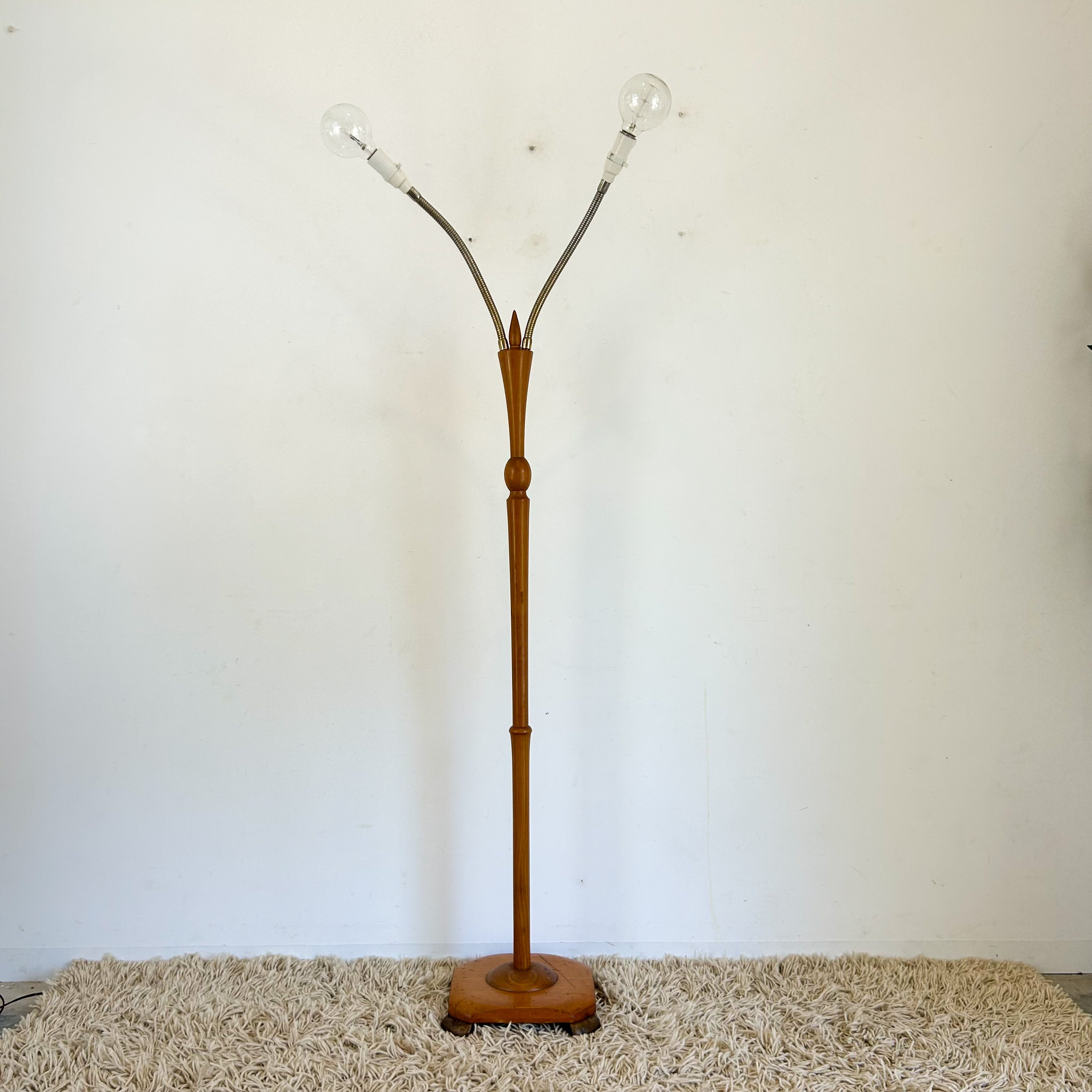 TWIN HEAD FLOOR LAMP - HEY JUDE WORKSHOP • Vintage furniture & objects Melbourne