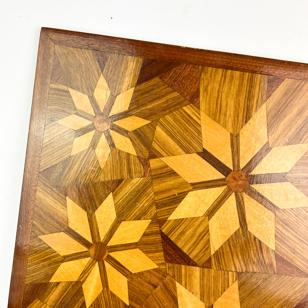 INLAID TIMBER FLORAL WALL ART