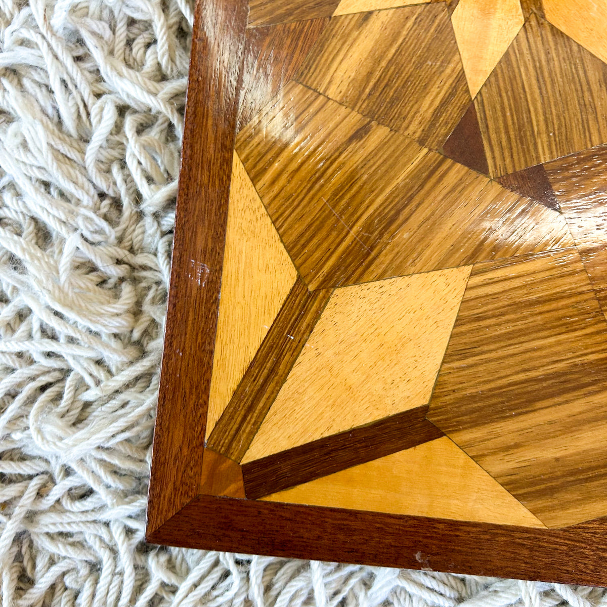 INLAID TIMBER FLORAL WALL ART
