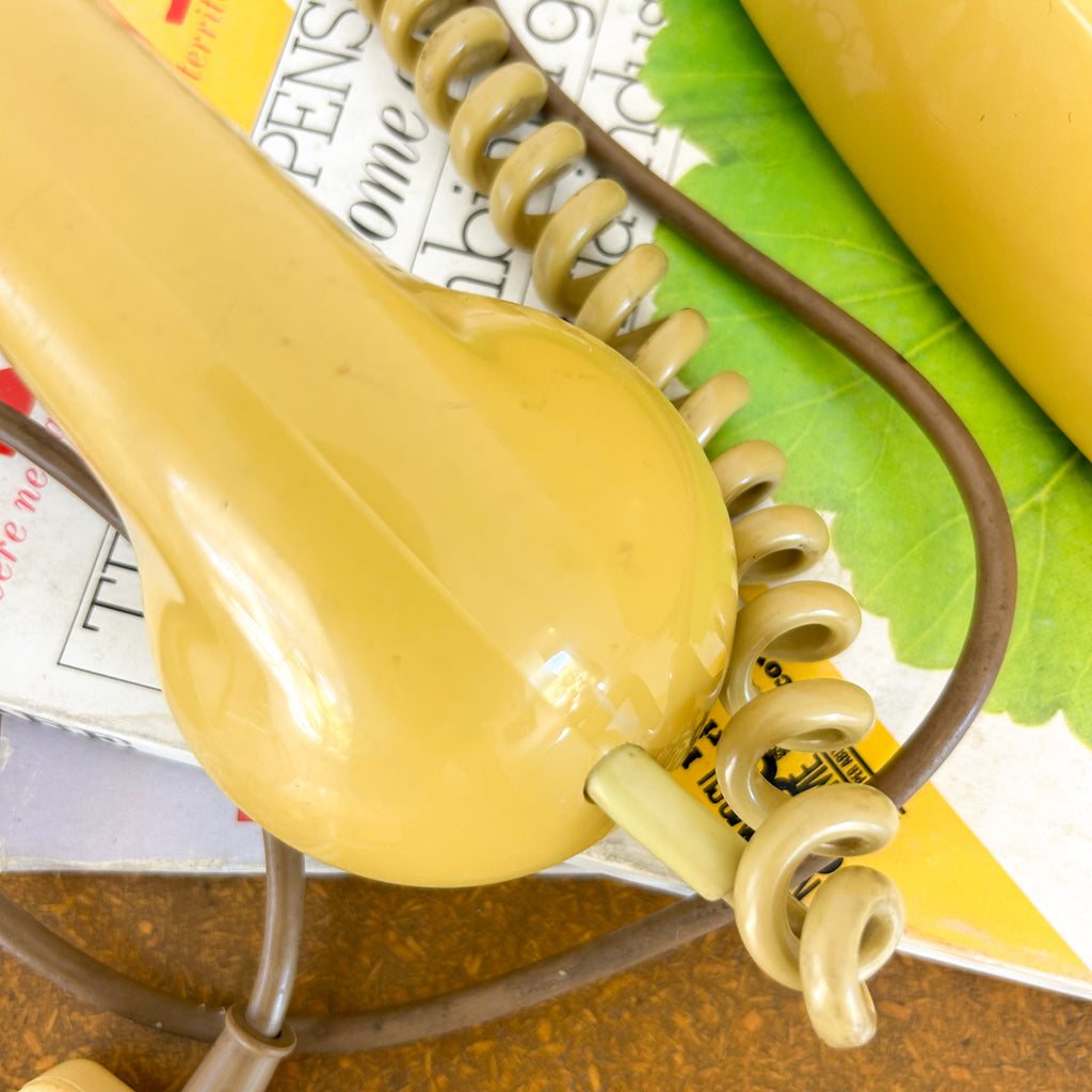 ROTARY DIAL TELEPHONE TOPAZ YELLOW - HEY JUDE WORKSHOP • Vintage furniture & objects Melbourne