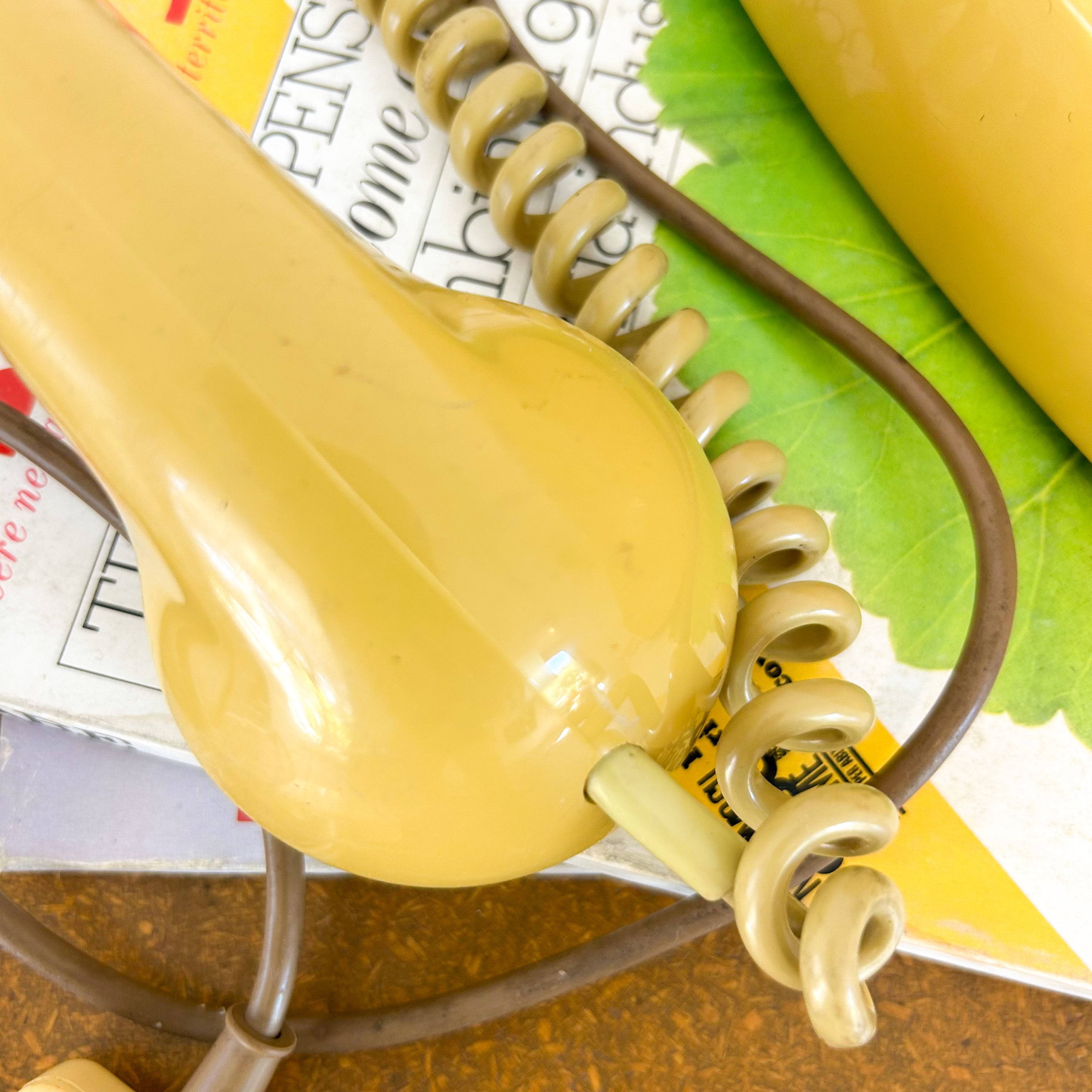 ROTARY DIAL TELEPHONE TOPAZ YELLOW - HEY JUDE WORKSHOP • Vintage furniture & objects Melbourne