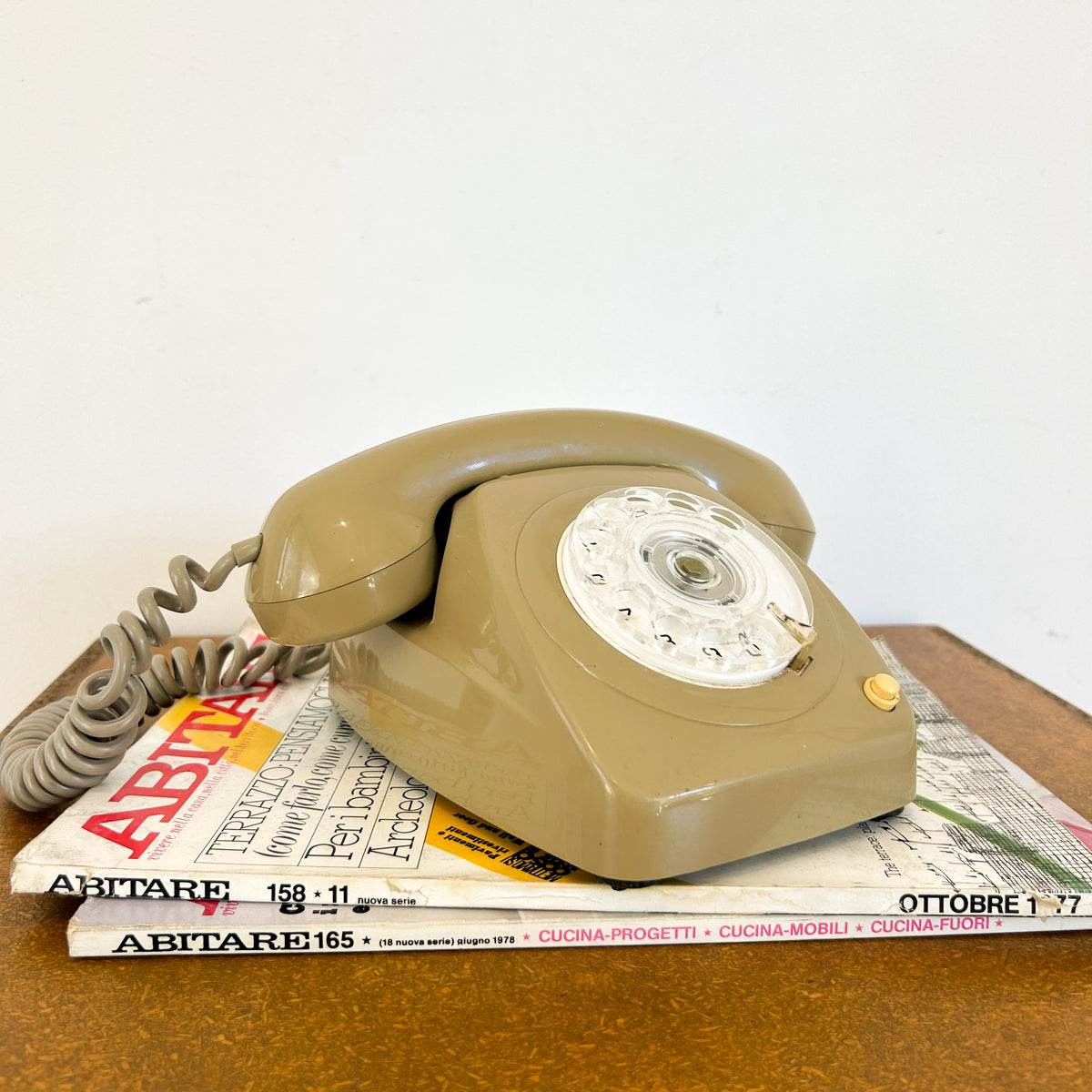ROTARY DIAL TELEPHONE MIST GREY - HEY JUDE WORKSHOP • Vintage furniture & objects Melbourne