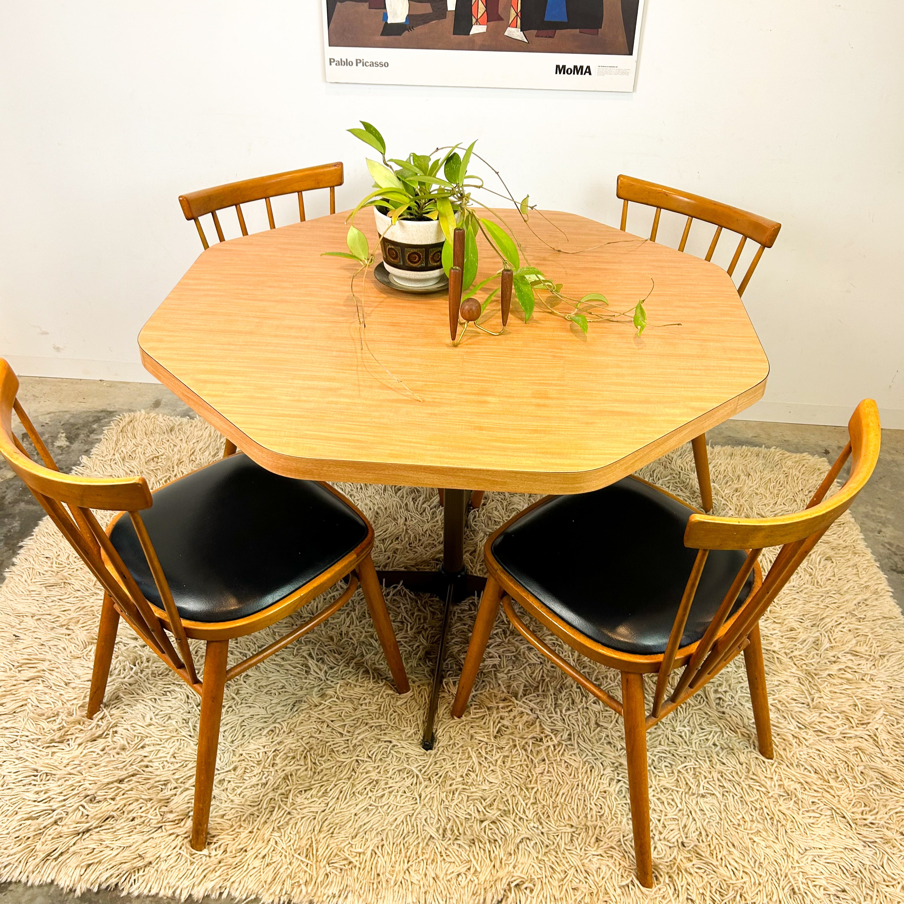 OCTAGONAL DINING TABLE - HEY JUDE WORKSHOP • Vintage furniture & objects Melbourne