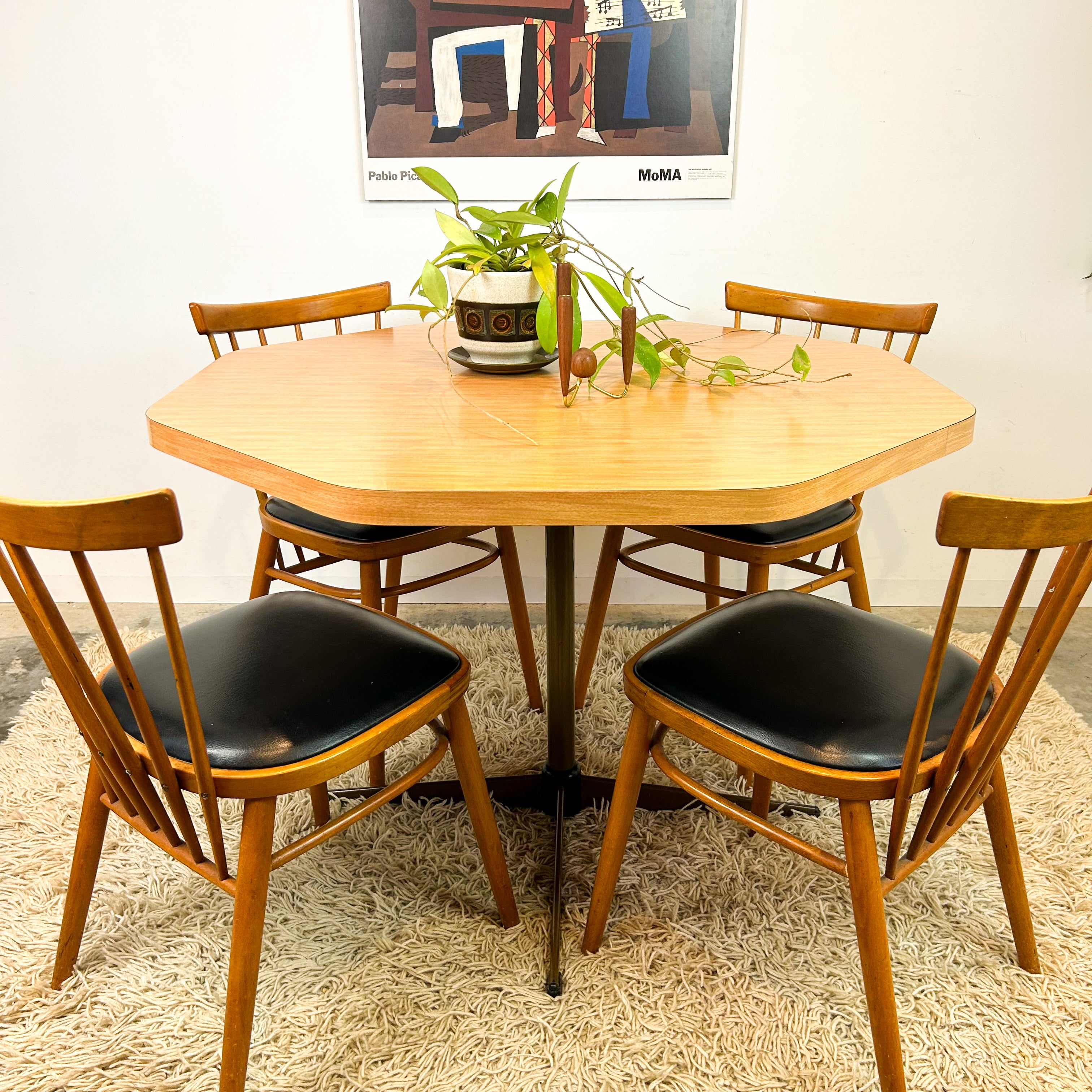 OCTAGONAL DINING TABLE - HEY JUDE WORKSHOP • Vintage furniture & objects Melbourne