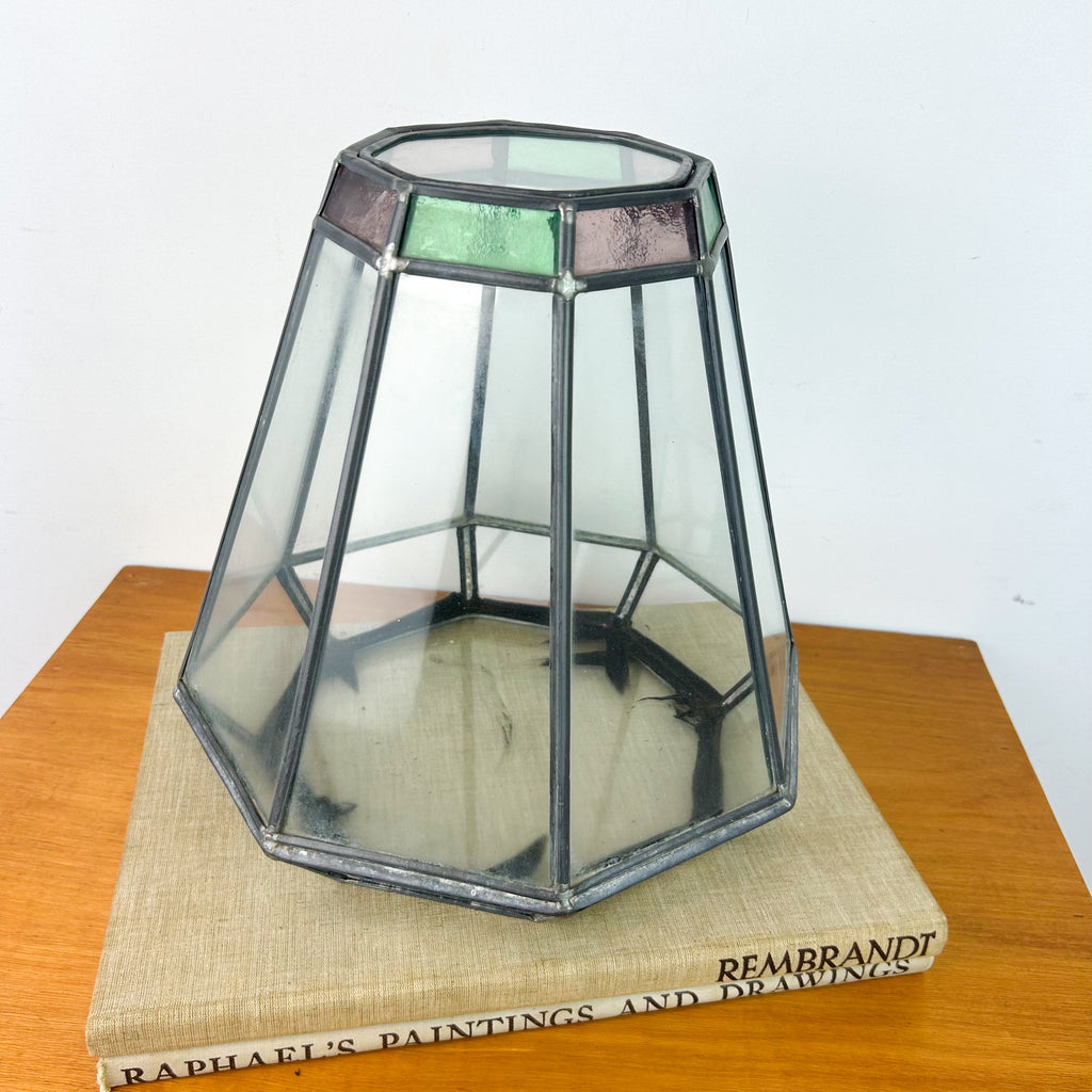 LEADLIGHT TERRARIUM PLANTER - HEY JUDE WORKSHOP • Vintage furniture & objects Melbourne