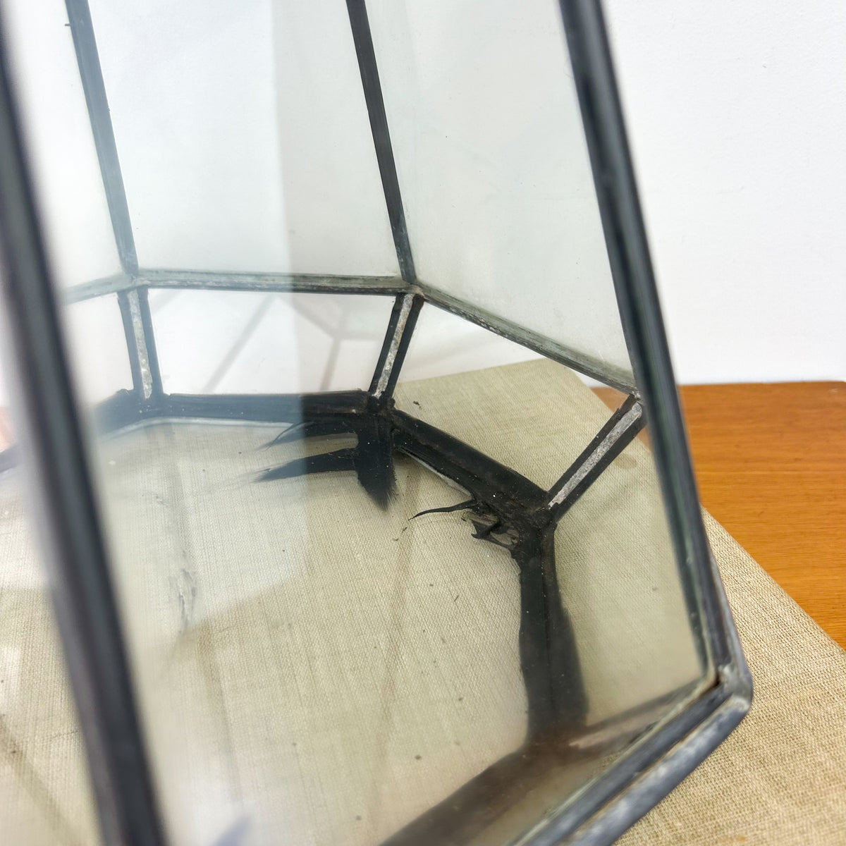 LEADLIGHT TERRARIUM PLANTER - HEY JUDE WORKSHOP • Vintage furniture & objects Melbourne