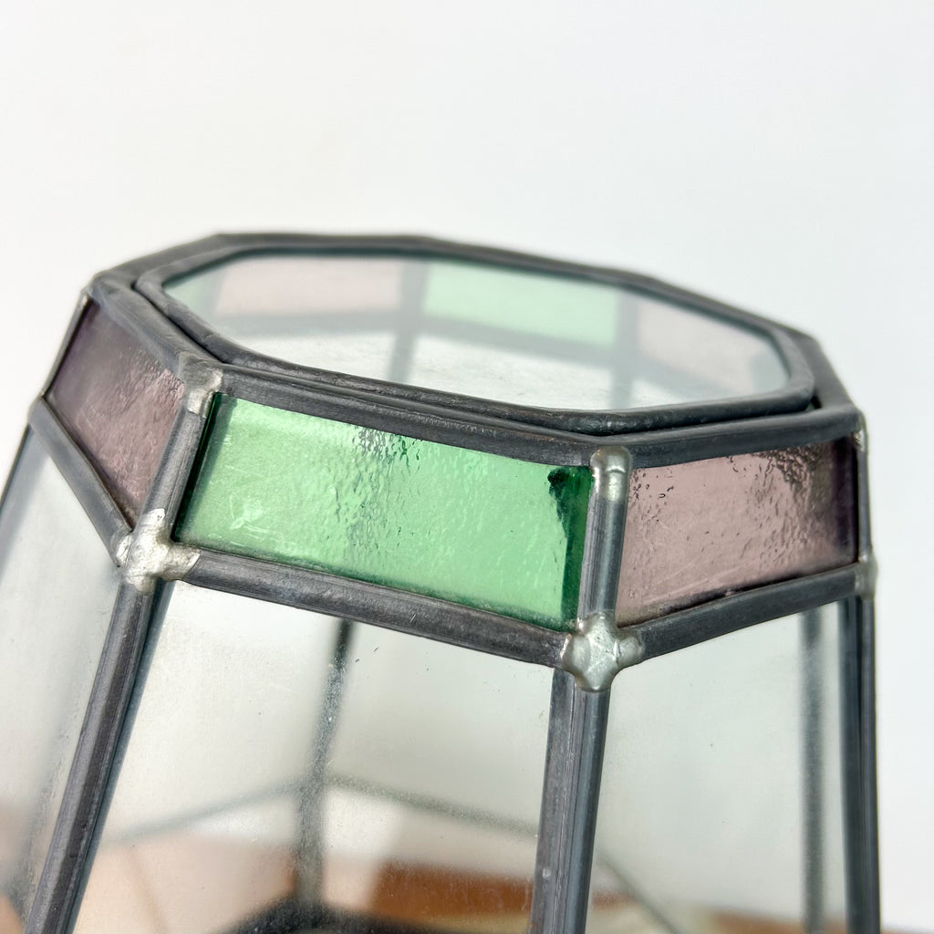 LEADLIGHT TERRARIUM PLANTER - HEY JUDE WORKSHOP • Vintage furniture & objects Melbourne