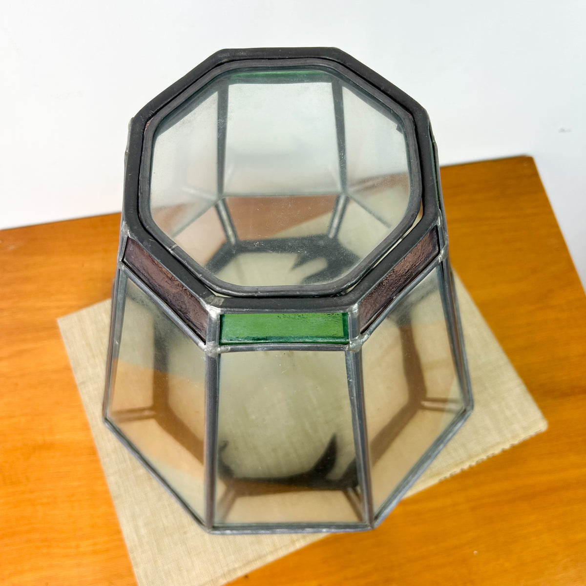 LEADLIGHT TERRARIUM PLANTER - HEY JUDE WORKSHOP • Vintage furniture & objects Melbourne