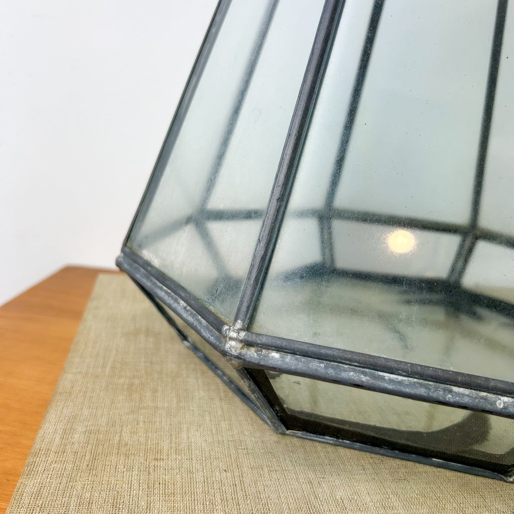LEADLIGHT TERRARIUM PLANTER - HEY JUDE WORKSHOP • Vintage furniture & objects Melbourne