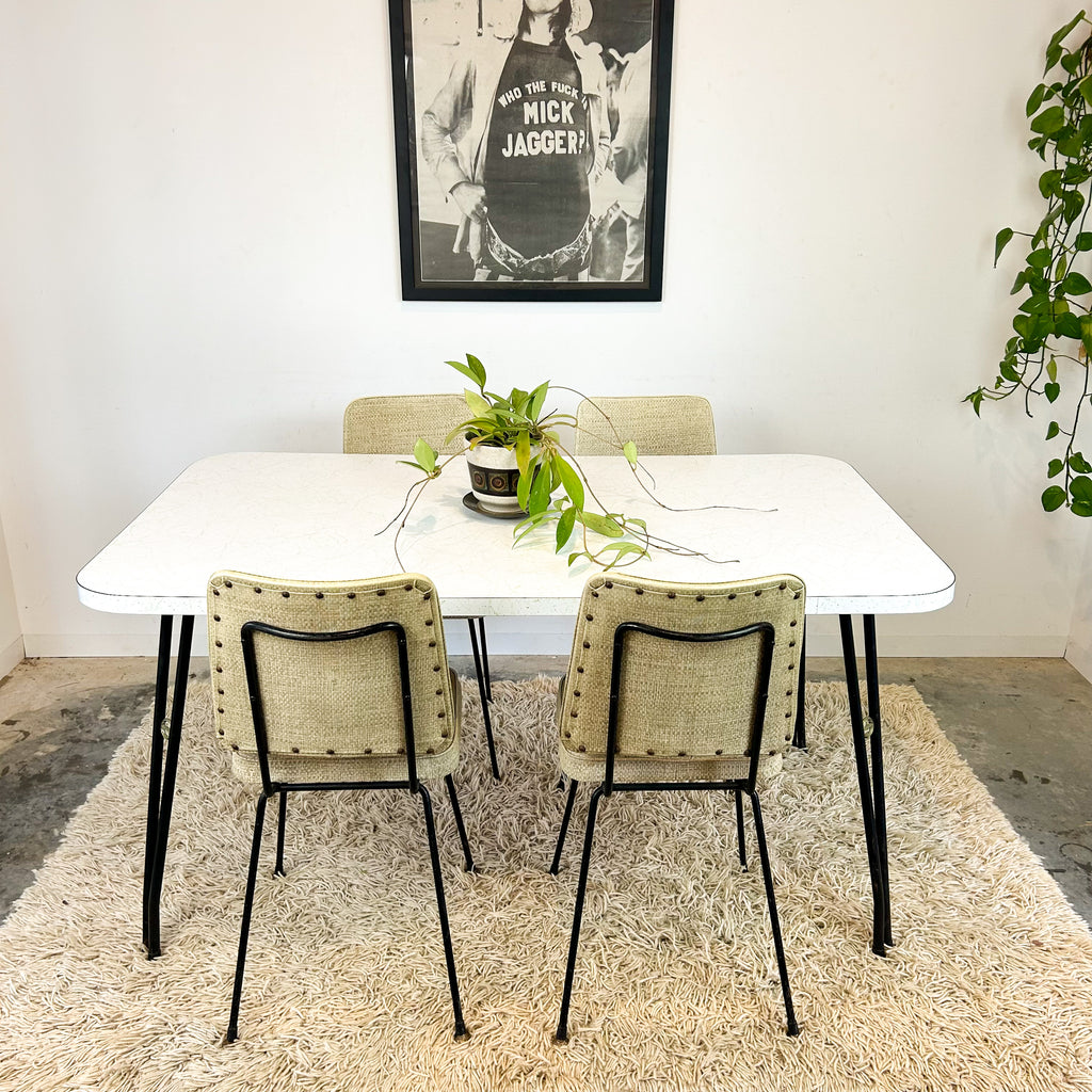 1950s LAMINATE DINING TABLE & CHAIRS - HEY JUDE WORKSHOP • Vintage furniture & objects Melbourne