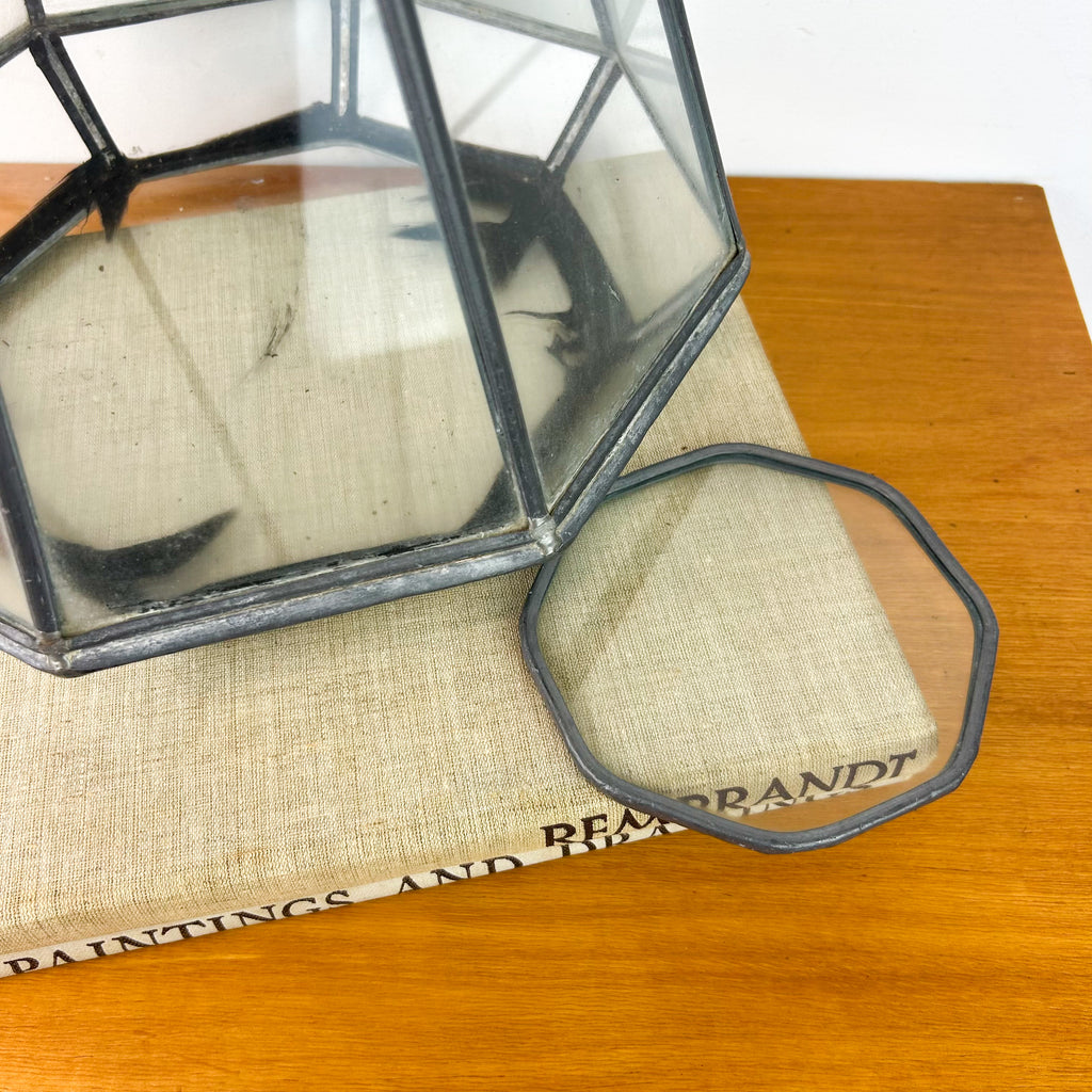 LEADLIGHT TERRARIUM PLANTER - HEY JUDE WORKSHOP • Vintage furniture & objects Melbourne