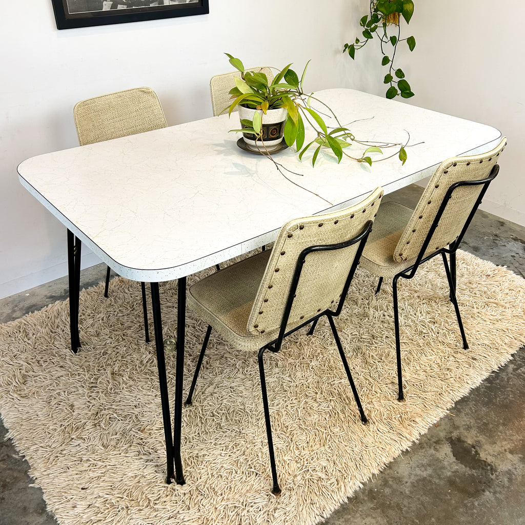 1950s LAMINATE DINING TABLE & CHAIRS - HEY JUDE WORKSHOP • Vintage furniture & objects Melbourne