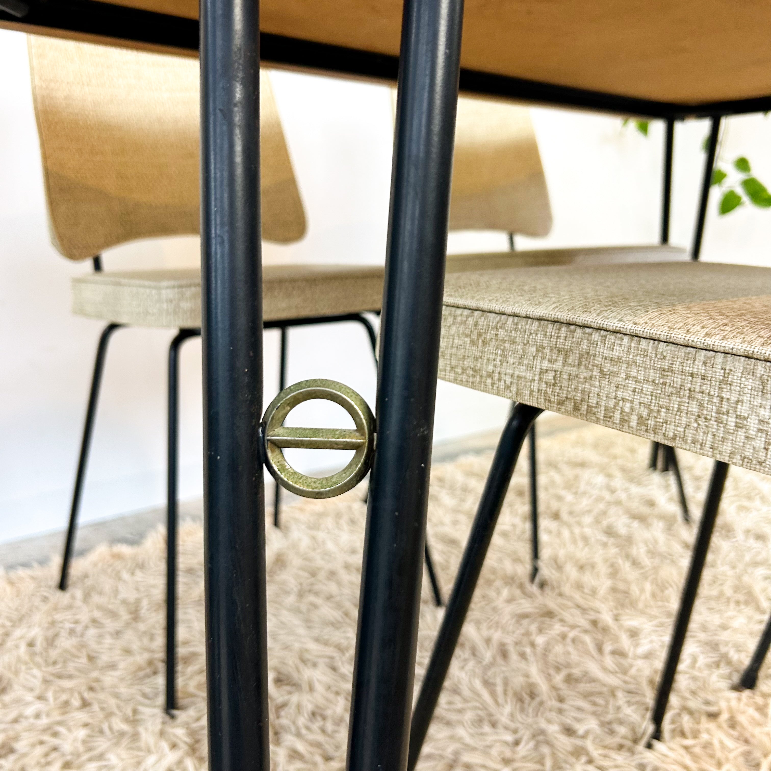 1950s LAMINATE DINING TABLE & CHAIRS - HEY JUDE WORKSHOP • Vintage furniture & objects Melbourne