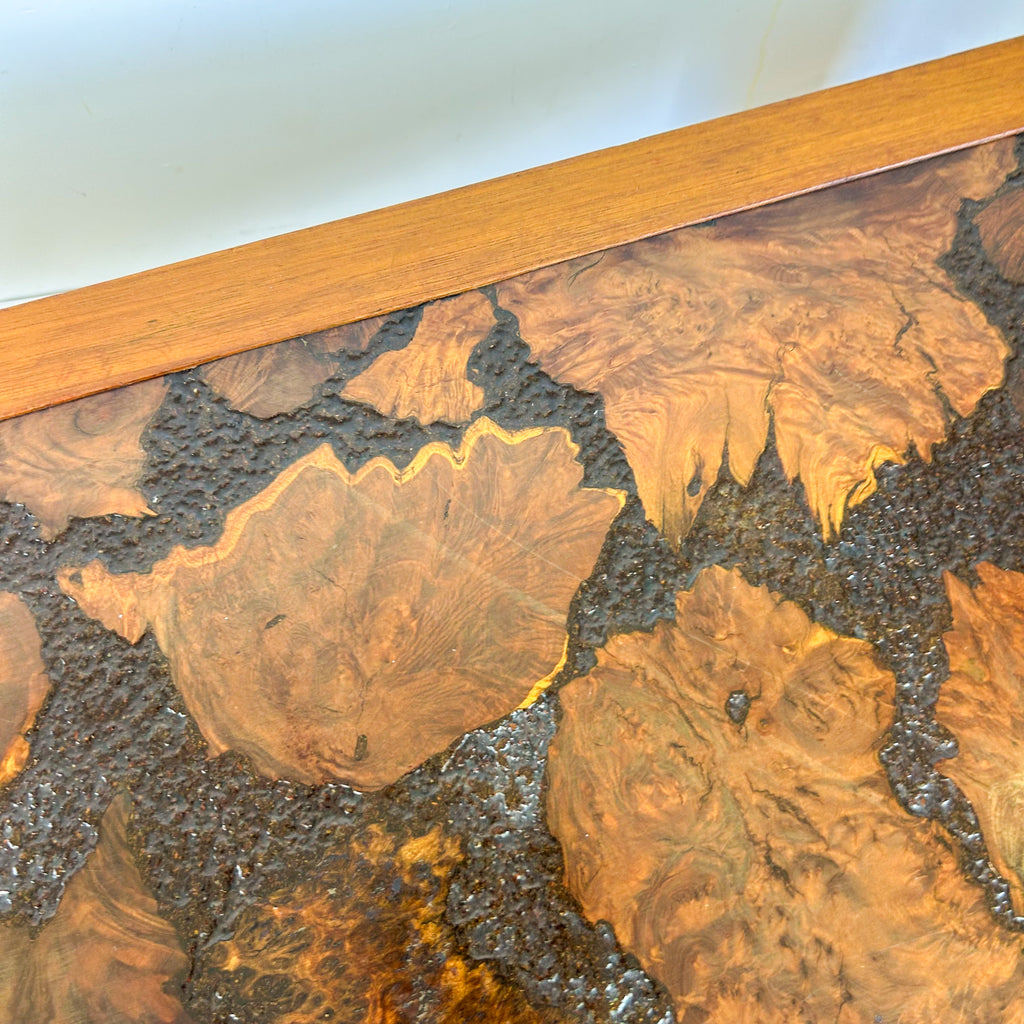 BURL WOOD COFFEE TABLE - HEY JUDE WORKSHOP • Vintage furniture & objects Melbourne