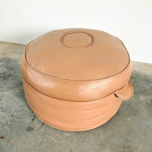 MUSHROOMY PINK VINYL FOOTSTOOL