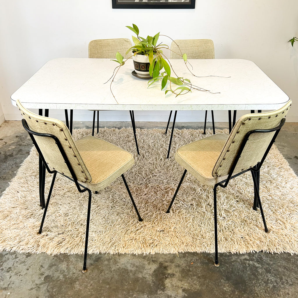 1950s LAMINATE DINING TABLE & CHAIRS - HEY JUDE WORKSHOP • Vintage furniture & objects Melbourne