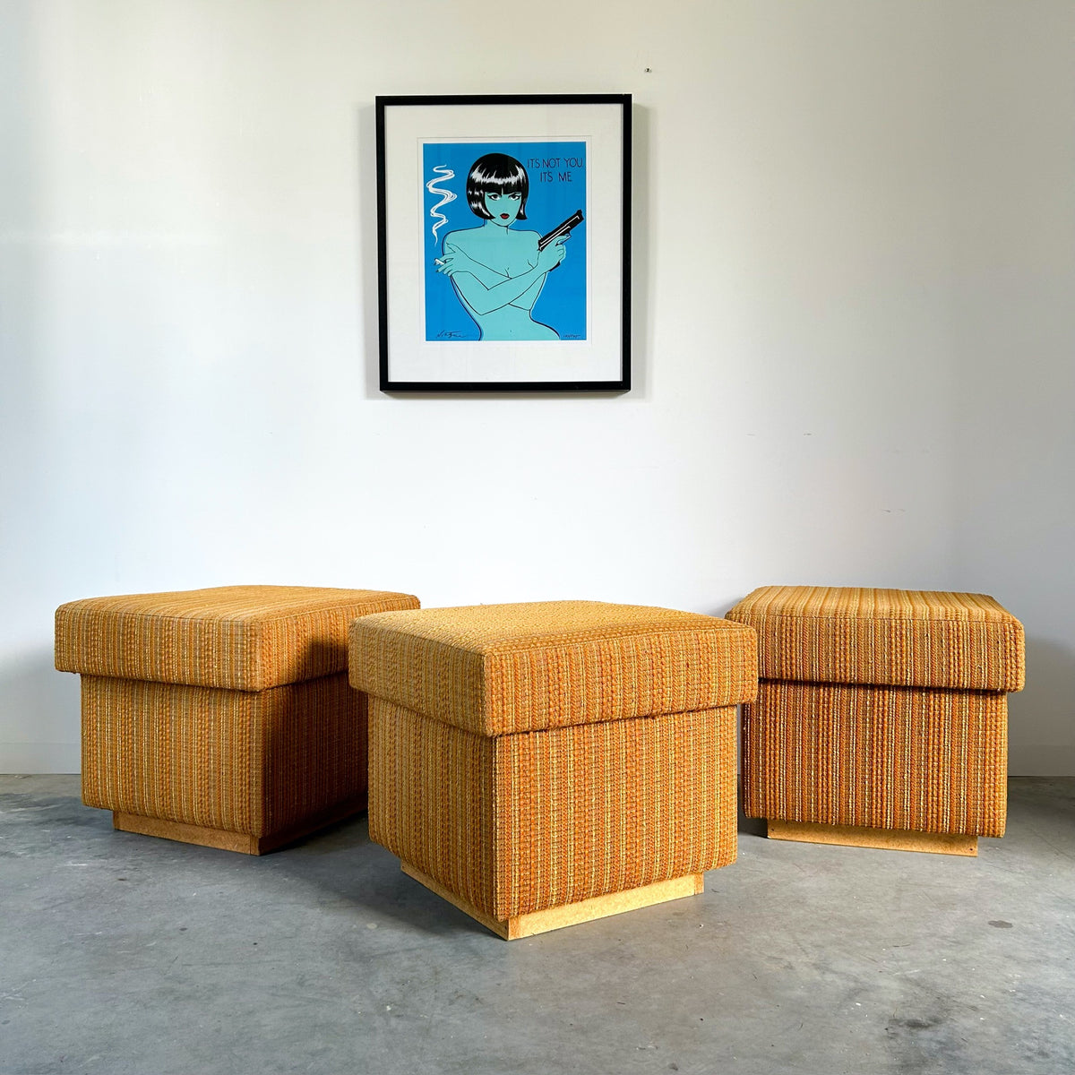 UPHOLSTERED BOX FOOTSTOOLS